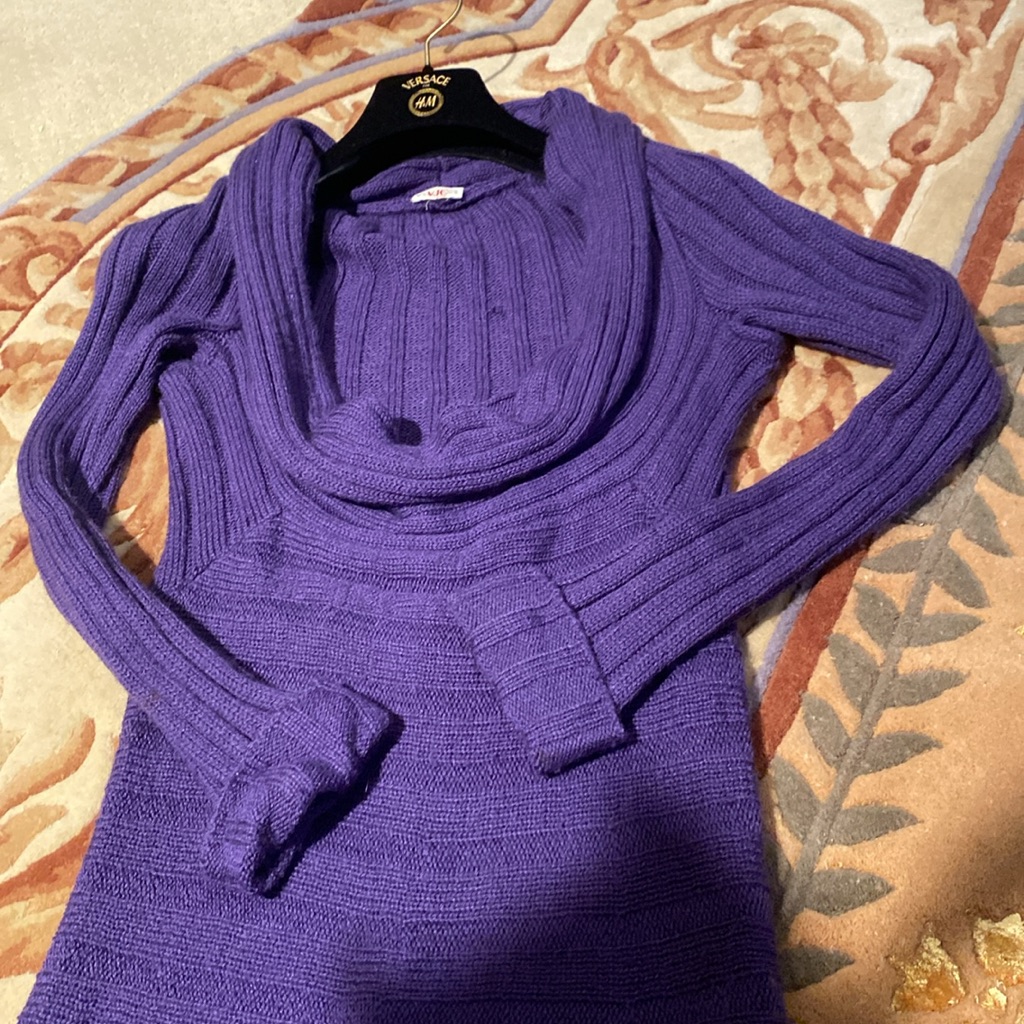 Versace Jeans Couture By Versace Knit Turtleneck Sweater Dress